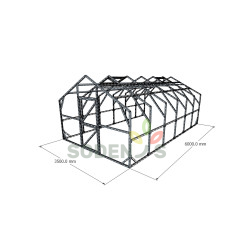 Nestandarta izmēru Divslīpju siltumnīca 3500×6000 3 - Siltumnicucentrs.lv